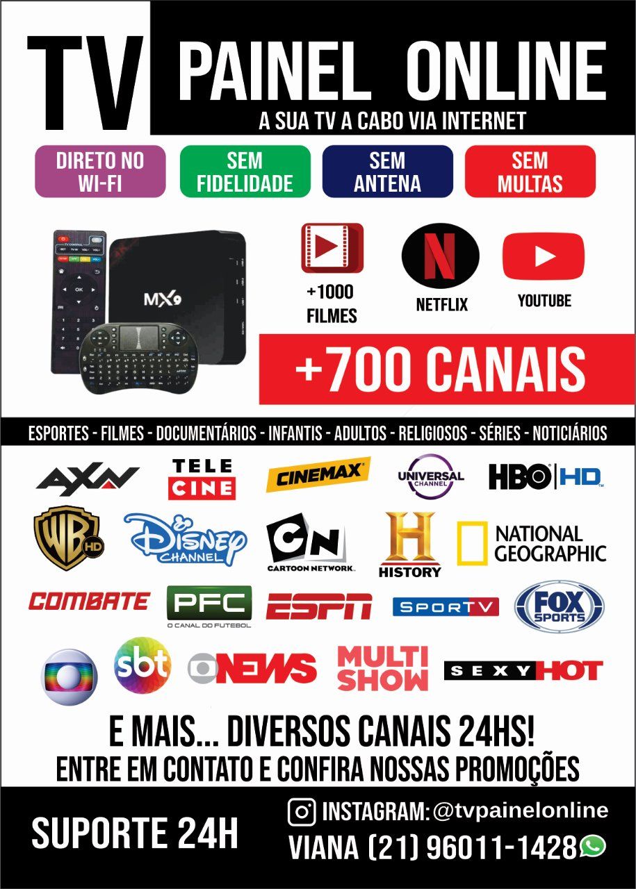 TV PAINEL ONLINE- IPTV - Criação de Aplicativo Grátis